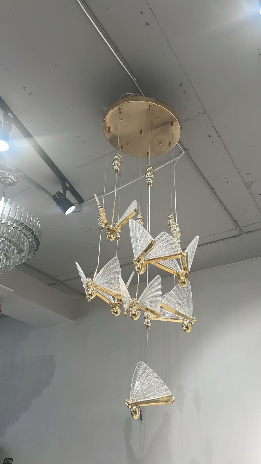 Люстра 89209-8 GD (Золото) бабочки маленькая