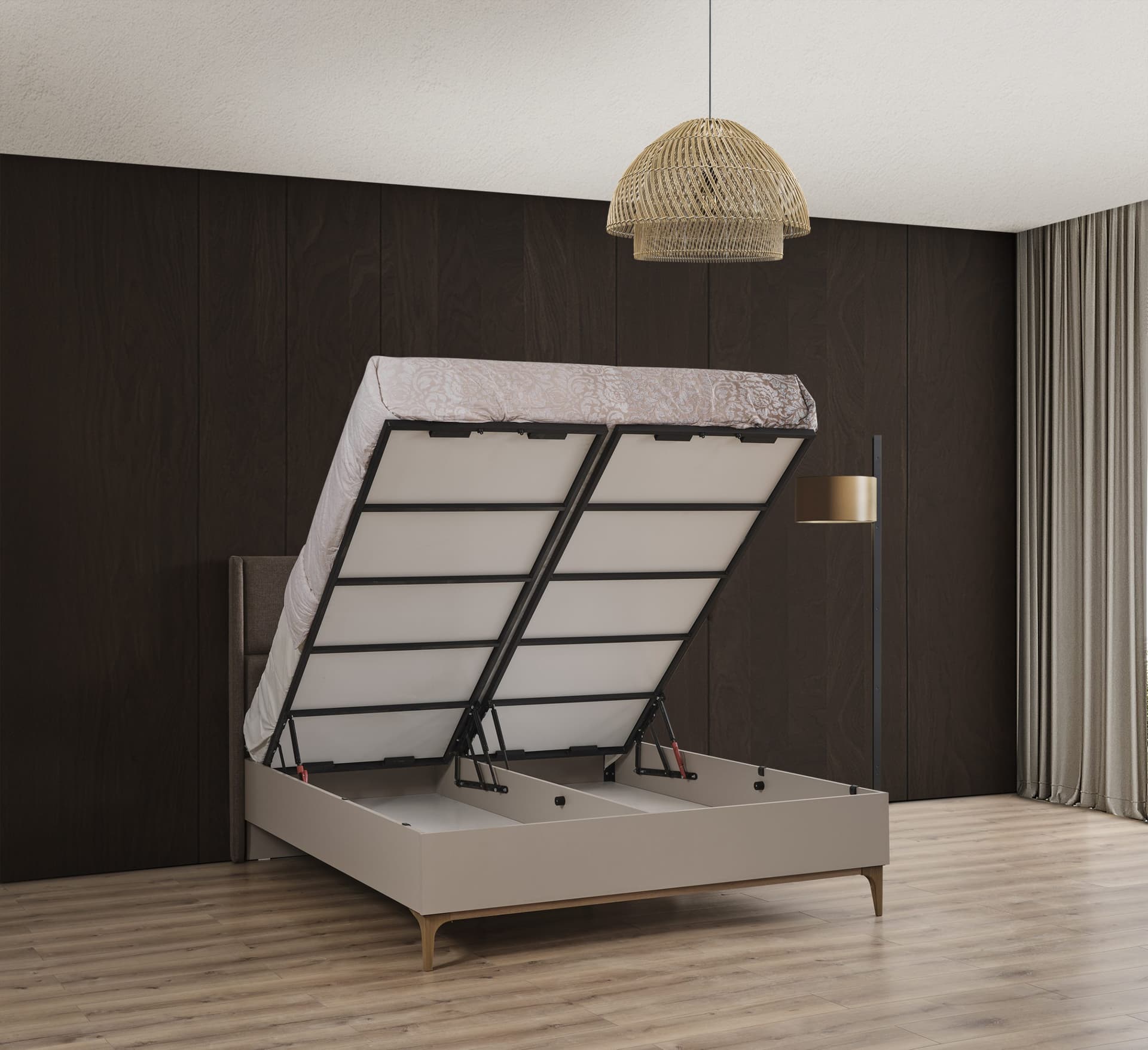 NOVA Bed Frame with Storage 180 (Кровать с подъемным механизмом) 