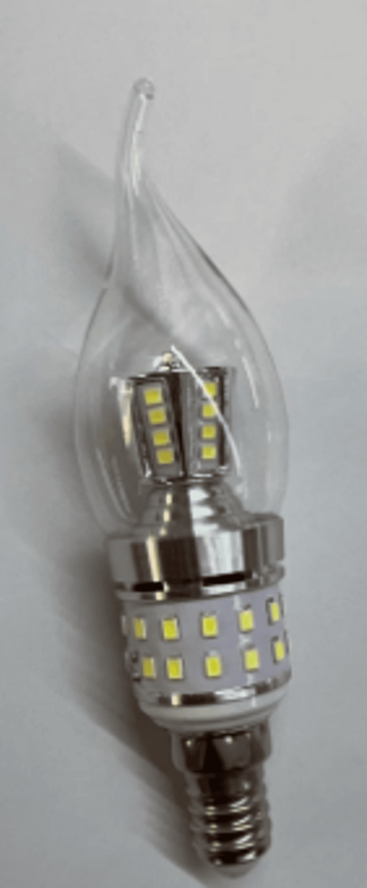 Лампа LUSTRY HAN (Алюминий+стекло) E14 10W SILVERY 6500K