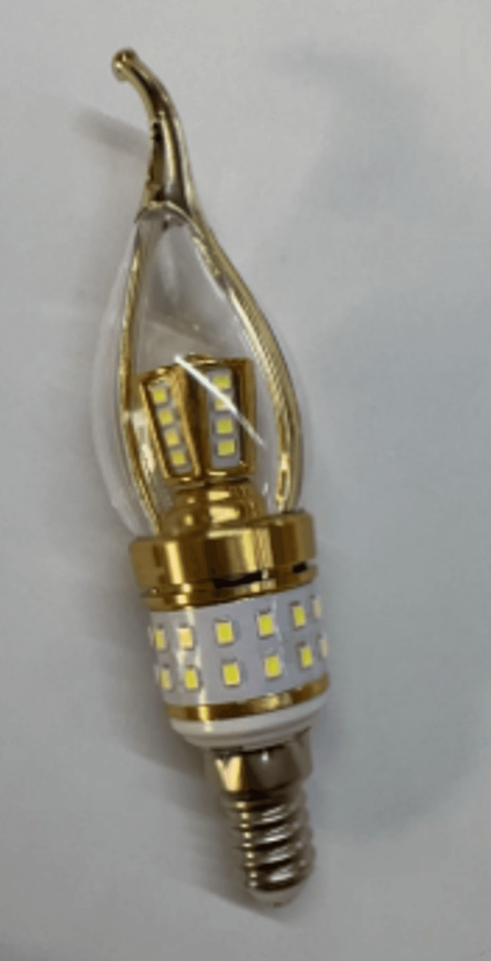 Лампа LUSTRY HAN (Алюминий+ПК) E14 10W GOLDEN 6500K