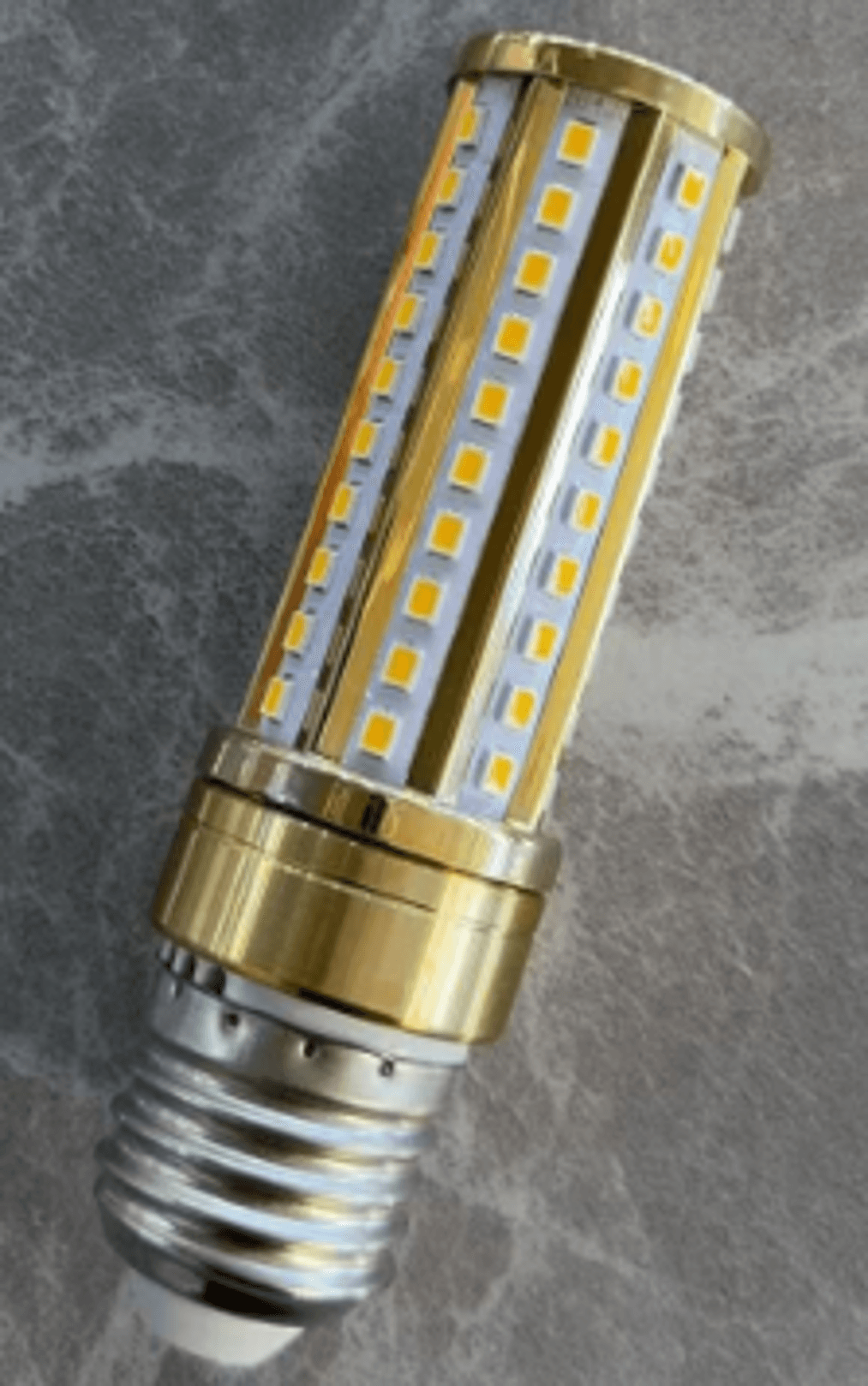 Лампа LUSTRY HAN (Алюминий+ПК) E14 24W GOLDEN 6500K