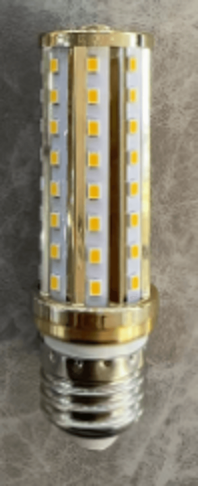 Лампа LUSTRY HAN (Алюминий+ПК) E14 20W GOLDEN 4000K