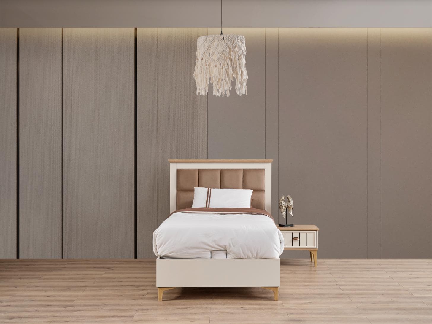 Bella Young Bed Frame (Pearl Cream) - 100 кровать детская