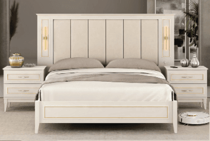 VERA Premium Bed Frame With Storage (gold) 180cm - Кровать с ПМ